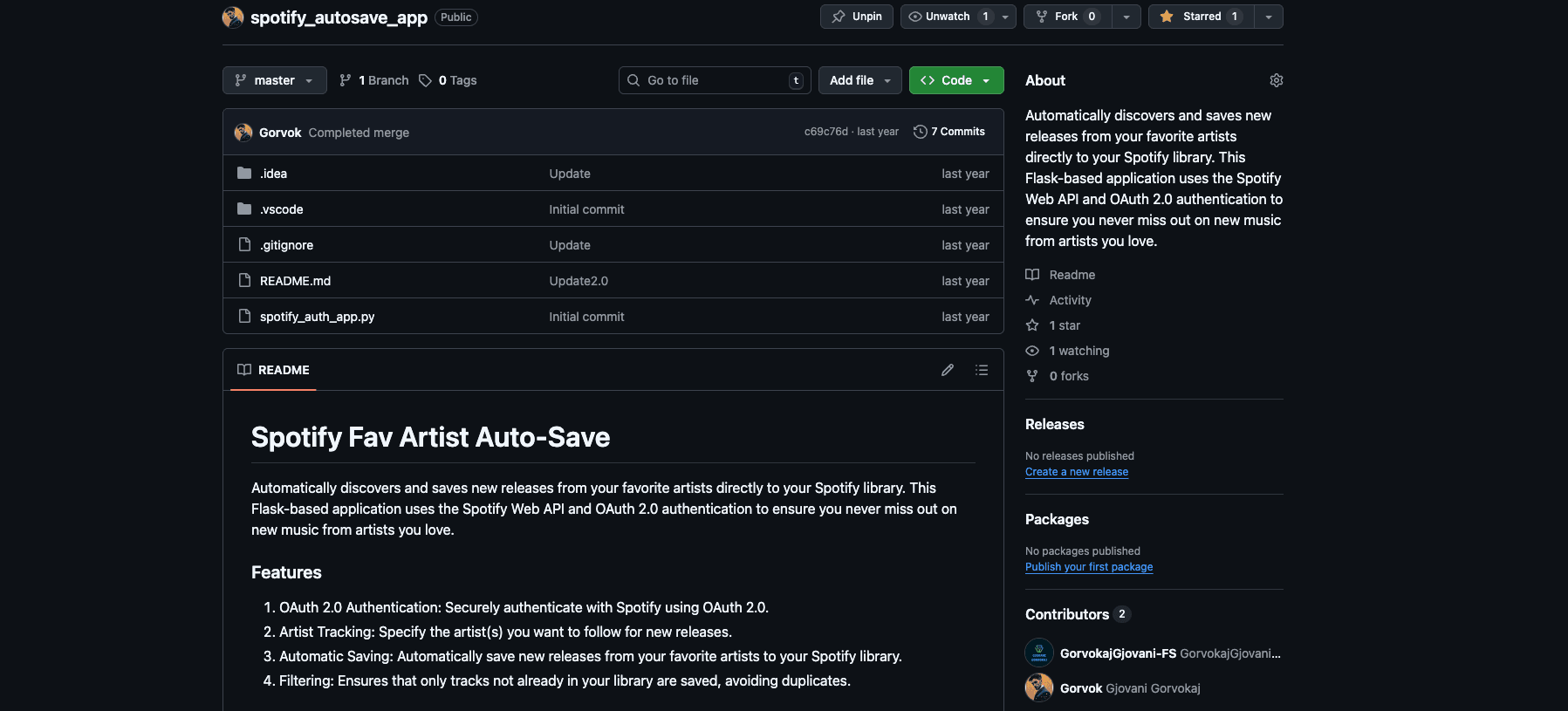 Spotify Autosave App