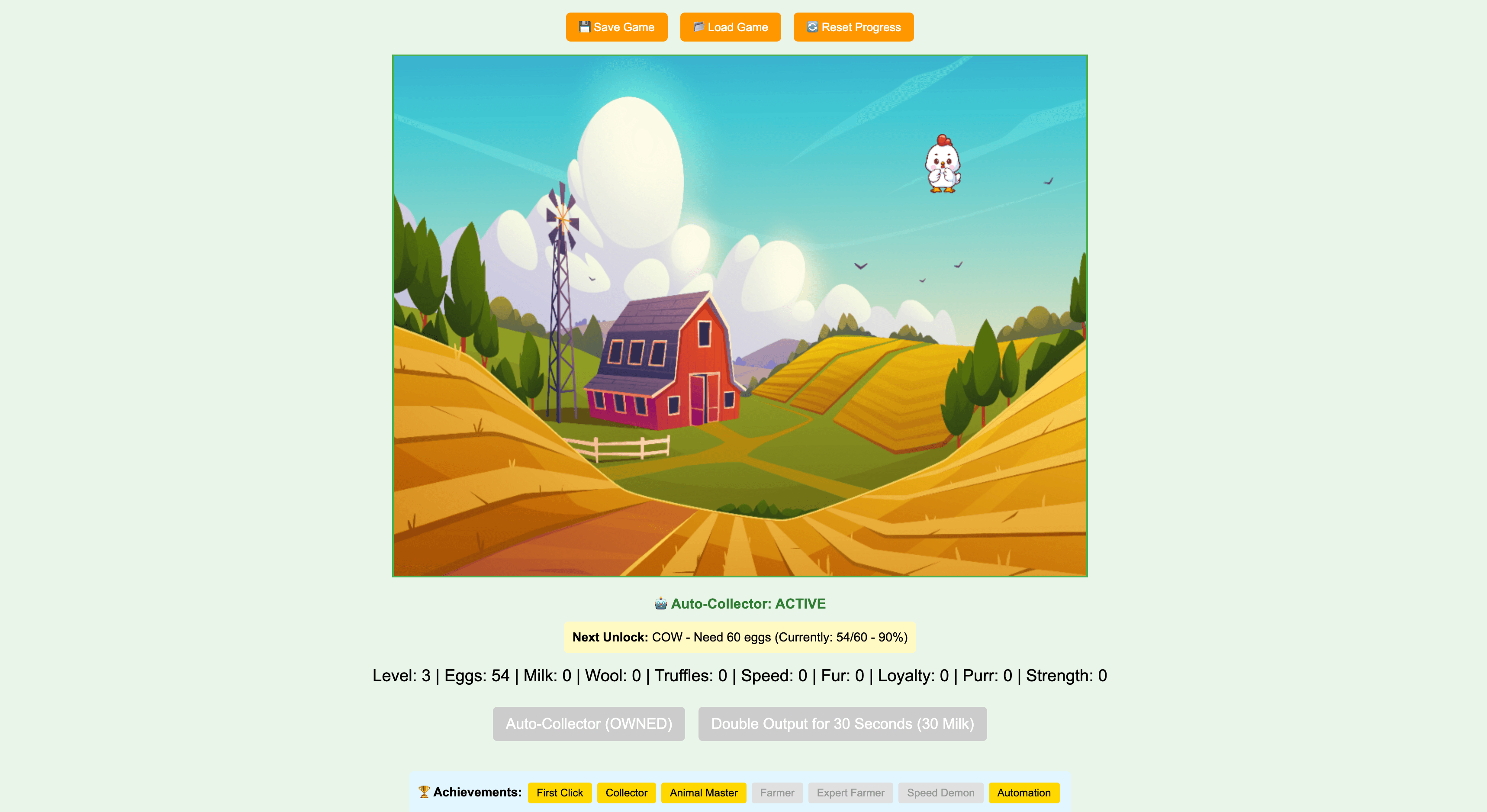 Tiny Farm Web Game